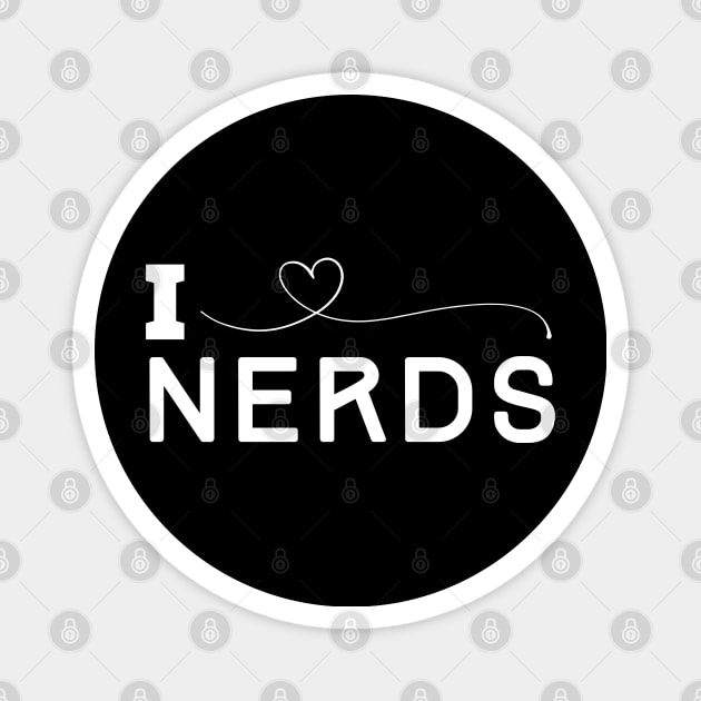 I Heart Nerds Magnet by HobbyAndArt